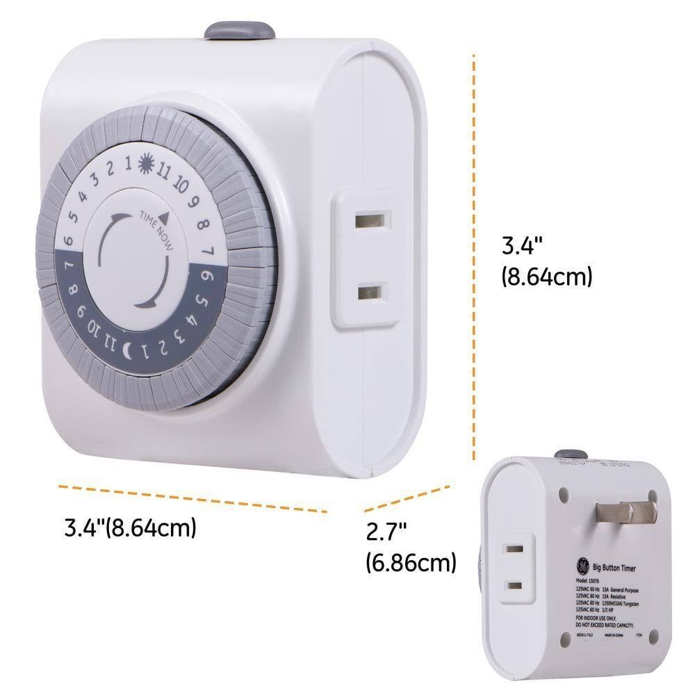 GE 24-Hour Heavy Duty Timer, Model 15075 - Picture 8 of 9